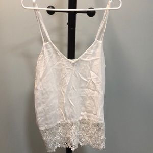 two strapped tank top white
